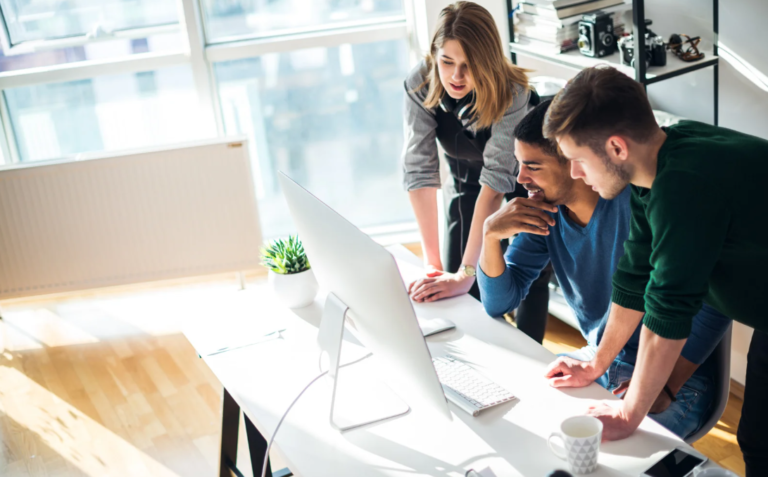 A content marketing team planning their strategy